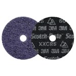 imagen de 3M Scotch-Brite Disco de acondicionamiento de superficies de cambio rápido 67229 - Cerámica con forma de precisión - 4 pulg. - X-Extra Grueso - 60+