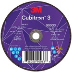 imagen de 3M Cubitron 3 Cut-Off Wheel 90033 - Type 1 (Straight) - 4 in - Precision Shaped Ceramic Aluminum Oxide - 60+