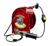 imagen de Reelcraft Industries L Series Cord Reel - 35 ft Cable Included - Spring Drive - 13 Amps - 125V - LED Light w/ Outlet - 16 AWG - L 4035 163 10
