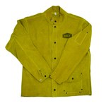 imagen de PIP Ironcat 7005 Yellow Medium Leather Heat-Resistant Jacket - 3 Pockets - Fits 25 in Chest - 30 in Length - 662909-003720