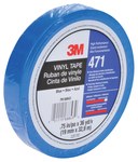 imagen de 3M 471 Blue Marking Tape - 3/8 in Width x 36 yd Length - 5.2 mil Thick - 85611