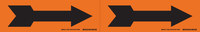 imagen de Brady 76504 Marcador de tubería autoadhesivo - Vinilo - Negro sobre naranja - B-946