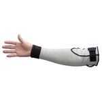 imagen de Jackson Safety Kleenguard Manga de brazo resistente a cortes G60 90075 - 18 pulg. - Dyneema/Vidrio/Lycra/Nailon - Negro/Blanco