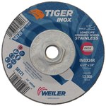 imagen de Weiler Tiger inox Disco esmerilador 58120 - 4-1/2 pulg - INOX - 24 - R