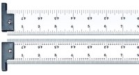 imagen de Starrett Acero templado para resortes pesados Regla de acero - longitud de 48 pulg. - ancho de 1-1/2 pulg. - espesor de 1/10 pulg. - CH404R-48