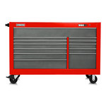 imagen de Proto 550S 66 pulg. Radio en el lugar de trabajo - 12 Cajones - Acero - Rojo/gris de seguridad - J556646-12SG