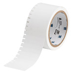 imagen de Brady THT-150-412-1 Rollo de etiquetas troqueladas para impresoras - 1.938 pulg. x 0.375 pulg. - Polipropileno - Blanco - B-412