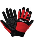 imagen de Global Glove Gripster Sport Rojo/negro Mediano Cuero sintético Cuero sintético Guantes de trabajo - Pulgar reforzado - 856187-00143