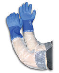 imagen de PIP Xtratuff 58-8657 Blue Large Supported Chemical-Resistant Gloves - 25 in Length - Rough Finish - 58-8657/L