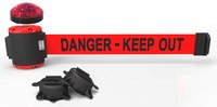 imagen de Banner Stakes Barrera magnética de pared con kit de luz MH5009L - Rojo - banner stakes mh5009l