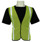 imagen de Global Glove Frogwear GLO-10G Chaleco de alta visibilidad GLO-10G-1in - Universal - Plástico - Verde lima/Plateado - ANSI clase 2 - GLO-10G-1IN
