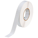 imagen de Brady THT-58-473-10 Rollo de etiquetas troqueladas para impresoras - 1 pulg. x 0.375 pulg. - Poliéster - Blanco - B-473