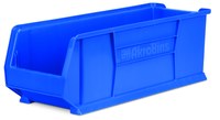 imagen de Akro-mils Akrobin 300 lb Azul Polímero de grado industrial Apilado Contenedor de almacenamiento - longitud 29 7/8 pulg. - Ancho 11 pulg. - Altura 10 pulg. - Compartimientos 1 - 30292 BLUE