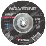 imagen de Weiler Wolverine Rueda de corte 56425 - Tipo 27 - rueda de centro hundido - 7 pulg. - Óxido de aluminio - 24 - T