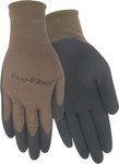 imagen de Red Steer Eco-Fiber 1150 Black/Brown Small Bamboo Work Gloves - Latex Palm Only Coating - Smooth Finish - 1150-S