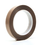 imagen de 3M 5451 Brown Slick Surface Tape - 3/4 in Width x 36 yd Length - 5.6 mil Thick - 16151