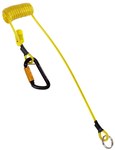 imagen de DBI-SALA Fall Protection for Tools Hook2Quick Amarre de herramienta 1500065 - 3 a 62 in - Bobina de acero recubierta de vinilo - Amarillo y negro - 93098