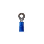 imagen de 3M Highland RV14-8Q Blue Butted Vinyl Plastic Butted Ring Terminal - 0.93 in Length - 0.31 in0.31 in Wide - 0.17 in Max Insulation Outside Diameter - 0.09 in Inside Diameter - #8 Stud - 60042