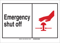 imagen de Brady B-946 Vinilo Rectángulo Cartel de seguridad contra incendios - 7 pulg. Ancho x 5 pulg. Altura - Adhesivo sensible a la presión - 120162