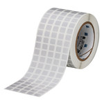 imagen de Brady THT-12-480-10 Rollo de etiquetas troqueladas para impresoras - 0.5 pulg. x 0.437 pulg. - Poliéster - Plateado - B-480