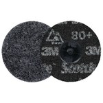 imagen de 3M Scotch-Brite TR Disco de acondicionamiento de superficies de cambio rápido 67188 - 3 pulg. - Cerámica con forma precisa - 80+ - Extragrueso