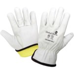 imagen de Global Glove CR3900 Blanco Grande Cuero Grano Piel de cabra Guantes resistentes a cortes - CR3900 LG