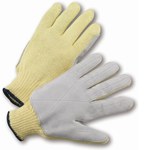 imagen de West Chester Gray/Yellow Large Split Cut-Resistant Gloves - ANSI A5 Cut Resistance - 10.25 in Length - 35KJYD