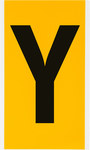 imagen de Brady 1570-Y Etiqueta en forma de letra - Y - Negro sobre amarillo - 5 pulg. x 9 pulg. - B-946
