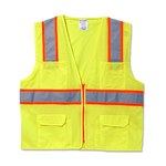 imagen de Occunomix High-Visibility Vest LUX-ATRANS LG YLW - Size Large - Lime Yellow - 57060