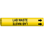 imagen de Bradysnap-On 4226-D Marcador de tubos - 4 pulg. to 6 pulg. - Plástico - Negro sobre amarillo - B-915