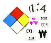 imagen de Brady B-120 Poliéster reforzado con fibra de vidrio Cuadrado Señal de advertencia química Blanco - 11 pulg. Ancho x 11 pulg. Altura - 50055