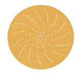 imagen de 3M Hookit Recubierto Óxido de aluminio Amarillo Disco de velcro - Óxido de aluminio - 3 pulg. - P80 - 55517