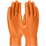 imagen de PIP Grippaz Skins Orange Large Nitrile Powder Free Chemical-Resistant Gloves - 9.5 in Length - Fishscale Finish - 6 mil Thick - 67-256/L