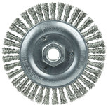 imagen de Weiler Roughneck 08806 Wheel Brush - 5 in Dia - Knotted - Stringer Bead Stainless Steel Bristle