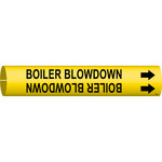 imagen de Bradysnap-On B4015- Marcador de tubos - 1 1/2 pulg. to 2 3/8 pulg. - Plástico - Negro sobre amarillo - B-915