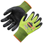 imagen de Ergodyne ProFlex 7022 Hi-Vis Lime Small Cut-Resistant Gloves - ANSI A2 Cut Resistance - Nitrile Palm & Fingers Coating - 17972