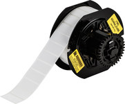 imagen de Brady Workhorse B33-256-7425 Rollo de etiquetas troqueladas para impresoras - 1.3 pulg. x 0.6 pulg. - Polipropileno - Blanco - B-7425