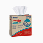 imagen de Kimberly-Clark Wypall X60 White Hydroknit Wiper - Pop-up Dispenser - 126 sheets per pack - 16.8 in Overall Length - 9.1 in Width - 34790
