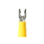 imagen de 3M Scotchlok MVU10-6FX Yellow Non-Locking Butted Vinyl Butted Fork & Spade Terminal - 1.03 in Length - 0.38 in Wide - 0.38 in Fork Width - 0.25 in Max Insulation Outside Diameter - 0.135 in Inside Dia