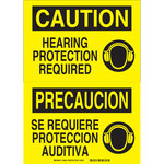 imagen de Brady B-401 Poliestireno Rectángulo Cartel de PPE Amarillo - Idioma Inglés/Español - 38940