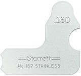 imagen de Starrett Acero Medidor de radio - 167-180