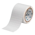 imagen de Brady UltraTemp THT-38-717-10 Rollo de etiquetas troqueladas para impresoras - 0.375 pulg. x 0.375 pulg. - Poliimida - Blanco - B-717