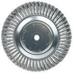 imagen de Weiler 08178 Wheel Brush - 10 in Dia - Knotted - Standard Twist Steel Bristle