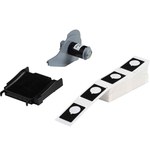 imagen de Brady M710 M7-168-593-BK Etiquetas para impresora con panel en relieve - 1.2 pulg. x 1.9 pulg. - Poliéster - Negro - B-593