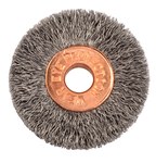 imagen de Weiler 16511 Wheel Brush - 1-1/4 in Dia - Crimped Stainless Steel Bristle