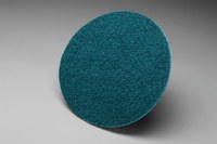 imagen de 3M Scotch-Brite No tejido Óxido de aluminio Azul Disco de velcro - Óxido de aluminio - 7 pulg. - Muy fino - 27679