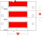 imagen de Brady Permasleeve 2HX-1000-2-RD-J-2 Funda de impresora troquelada - 0.984 pulg. x 1.236 pulg. - Rojo - B-7642
