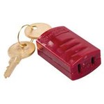 imagen de Brady Stopower Rojo ABS Bloqueo de enchufe eléctrico 65673 - Ancho 1.08 pulg. - Altura 1.76 pulg. - 754476-65673