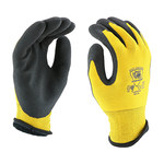 imagen de West Chester Barracuda 713WHPTPD Yellow/Black Large Cold Condition Gloves - Latex Palm & Fingers Coating - 713WHPTPD/L