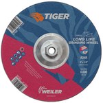 imagen de Weiler Tiger Disco esmerilador 57126 - 9 pulg. - Óxido de aluminio - 24 - R